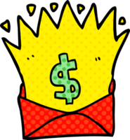 cartoon envelope with money sign png