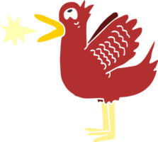 garabato de dibujos animados pato graznido png