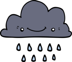 tecknad serie storm moln png