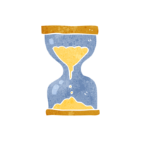 retro cartoon sand timer hourglass png