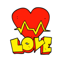 disegnato cartone animato cuore Vota pulse amore simbolo png