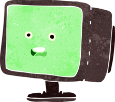 tela de computador de desenho animado png