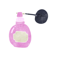 retro cartoon perfume bottle png