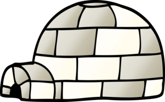 igloo de griffonnage de dessin animé png