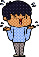 niño riendo de dibujos animados png