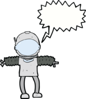 cartoon astronaut with speech bubble png