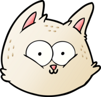 visage de chat de dessin animé png