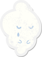 crying ghost grunge sticker png