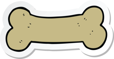 sticker of a cartoon dog biscuit png