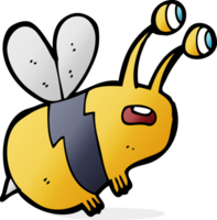 cartoon frightened bee png