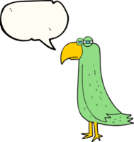 drawn speech bubble cartoon parrot png