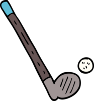 cartoon doodle golf club png