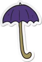 sticker of a cartoon umbrella png