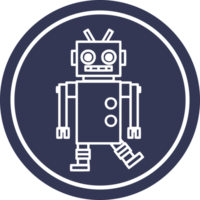 bailando robot circular icono símbolo png