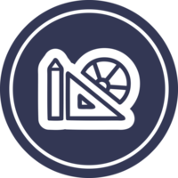 matemáticas equipo circular icono símbolo png