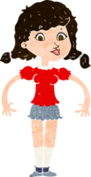 niña bonita de dibujos animados png