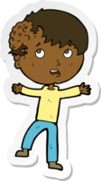 sticker of a cartoon medical emergency png