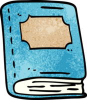 cartoon doodle reading book png