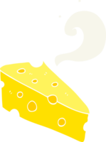 ilustração de cor lisa de queijo png