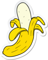 sticker van een cartoonbanaan png