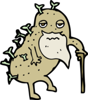 cartoon old potato png