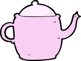 bule de chá de desenho animado png