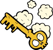 cartoon spooky key png