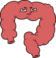 colon enojado de dibujos animados png