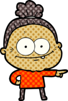 Cartoon glückliche alte Frau png