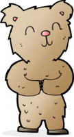 osito feliz de dibujos animados png