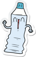 sticker of a cartoon toothpaste tube png