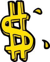 cartoon dollar symbol png