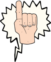 drawn speech bubble cartoon pointing finger png