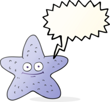 drawn speech bubble cartoon starfish png