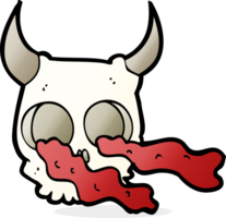 cartoon halloween skull png