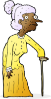 cartoon old woman png