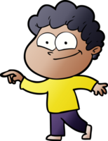 cartoon happy man png