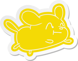 cartoon sticker kawaii of a cute dog png