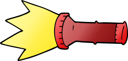 tecknad doodle elektrisk ficklampa png