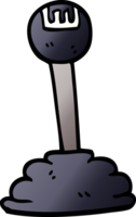 cartoon doodle gear stick png