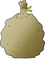 drawn cartoon sack png