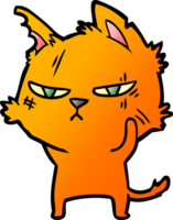 gato de desenho animado duro png