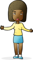 cartoon annoyed woman png