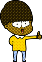 niño feliz de dibujos animados png