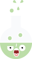 plano cor retro desenho animado do uma teste tubo png