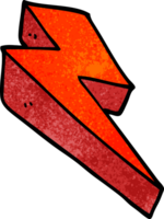 cartoon doodle fire bolt png