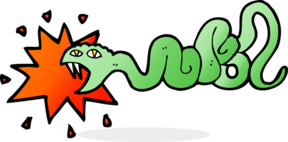 cartoon biting snake png