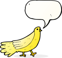 Cartoon-Vogel mit Sprechblase png