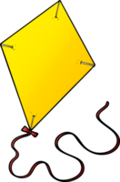 cartoon flying kite png