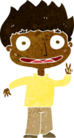 niño feliz de dibujos animados png